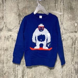 GAP yeti snowboard boys sweater NWT